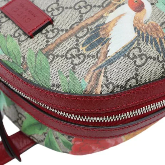 Gucci  Tian Animal Print GG Canvas Backpack Beige 427042 - Picture 7 of 13